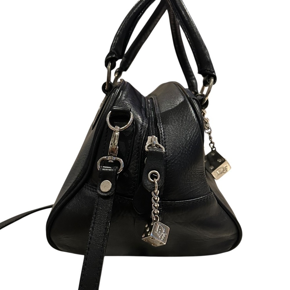 Gambler Dice Leather Satchel Handbag - Picture 7 of 15